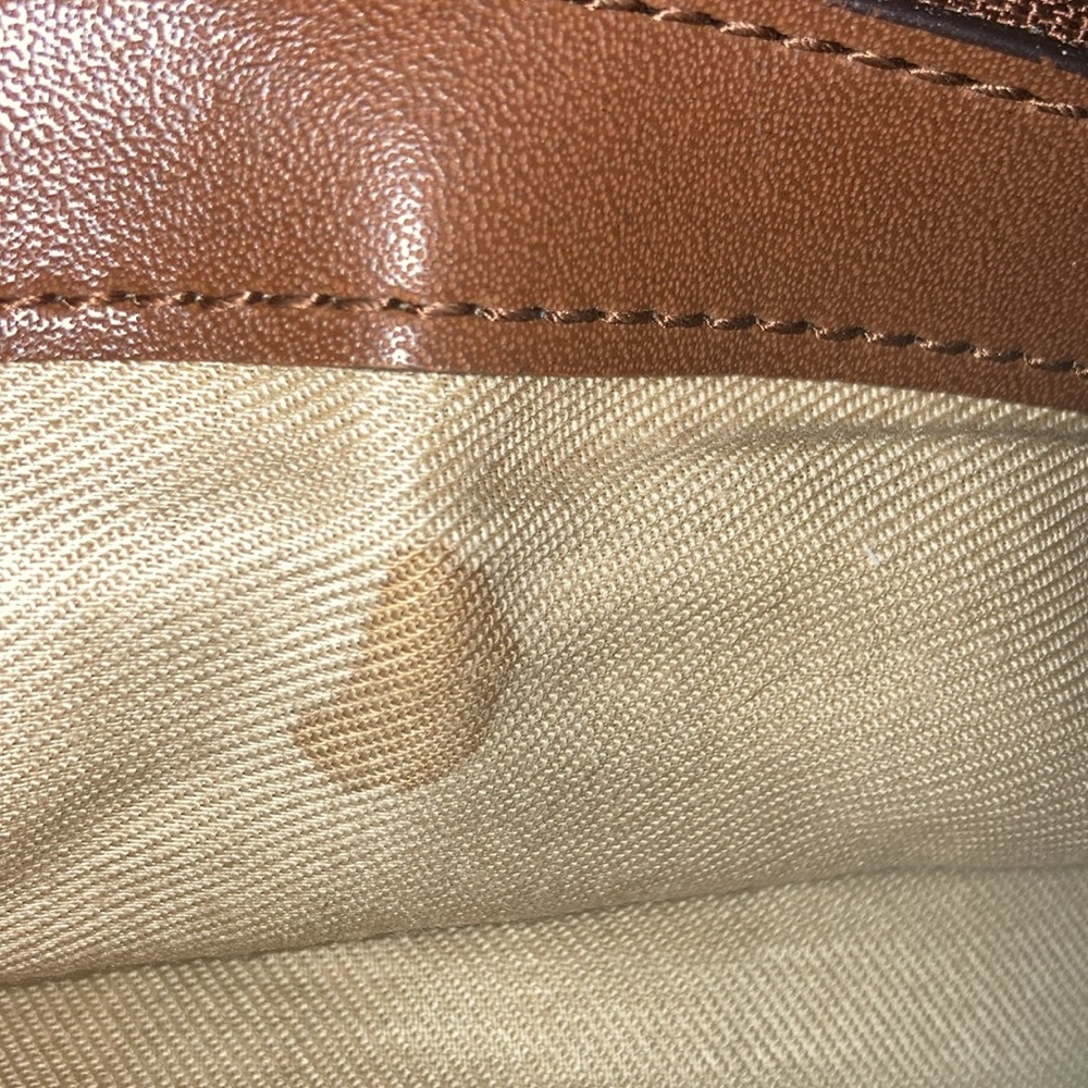 Fossil Desert Stripe Canvas & Leather Shoulder Bag - image 8